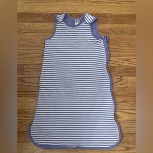Hanna Andersson Sleep Sack - Ecru/Purple Stripe - Size Medium